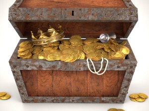 pirates chest 3D 模型