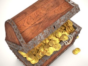 pirates chest 3D 模型