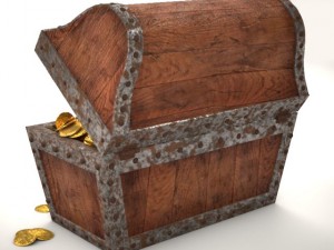 pirates chest 3D 模型