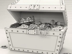 pirates chest 3D Model