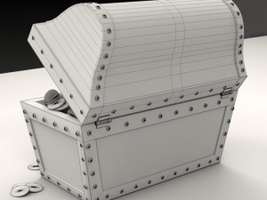 pirates chest 3D 模型