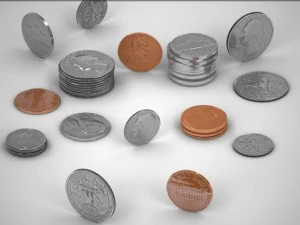financial collection 3D Model