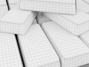 financial collection 3D Model