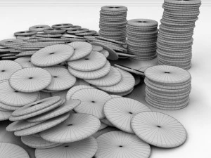 financial collection 3D Model