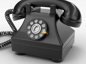 telepon putar Model 3D