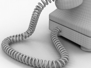 rotary phone 3D 模型