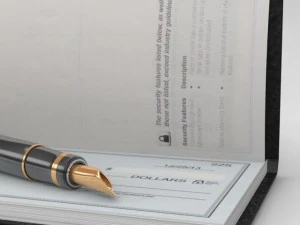 checkbook and pen 3D Model
