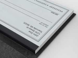 checkbook and pen Modelo 3D