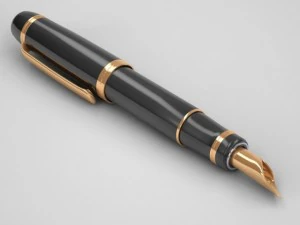 checkbook and pen 3D Model