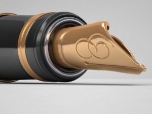 checkbook and pen Modelo 3D