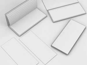 checkbook and pen 3D Model