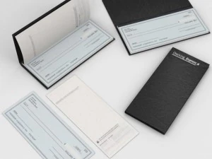 小切手帳 3Dモデル