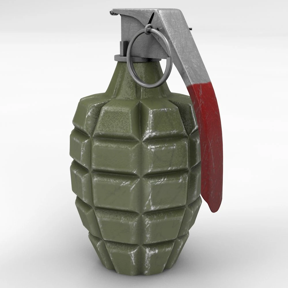 mk 2 grenade 3D Model .c4d .max .obj .3ds .fbx .stl .blend 