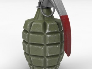 mk 2 grenade Modelo 3D