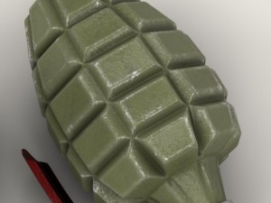 mk 2 grenade 3D-Modell