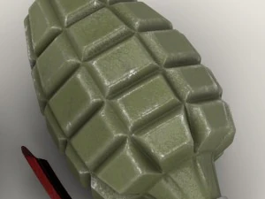 mk 2 grenade 3D Model