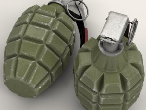 mk 2 grenade 3D-Modell