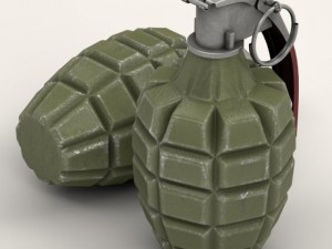 mk 2 grenade 3D-Modell