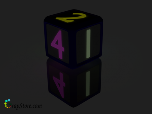 a six dice Modelo 3D