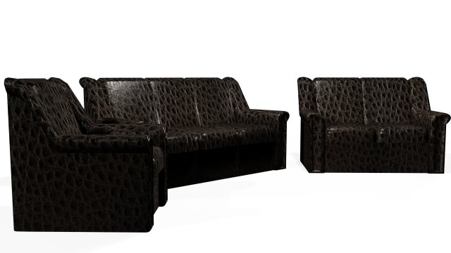 3 parts bed Modèle 3D .c4d .max .obj .3ds .fbx .stl .blend 