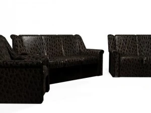 3 bagian tempat tidur Model 3D