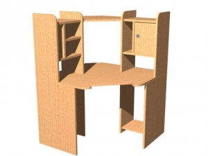 desk for computer Modello 3D