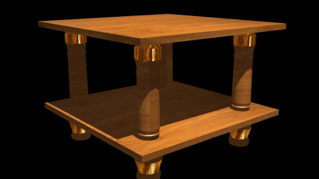 smoking desk 3D Model .c4d .max .obj .3ds .fbx .stl .blend 