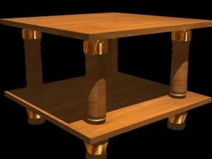 meja merokok Model 3D