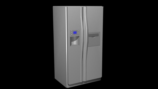 fridge 3D Model .c4d .max .obj .3ds .fbx .stl .blend 
