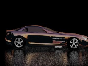 mercedes slr without inside 3D Model