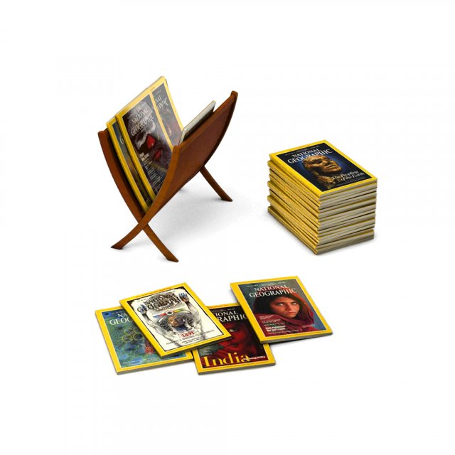 NATIONAL GEOGRAPHIC MAGAZINE 3D MODEL 3D Model .c4d .max .obj .3ds .fbx .stl .blend 