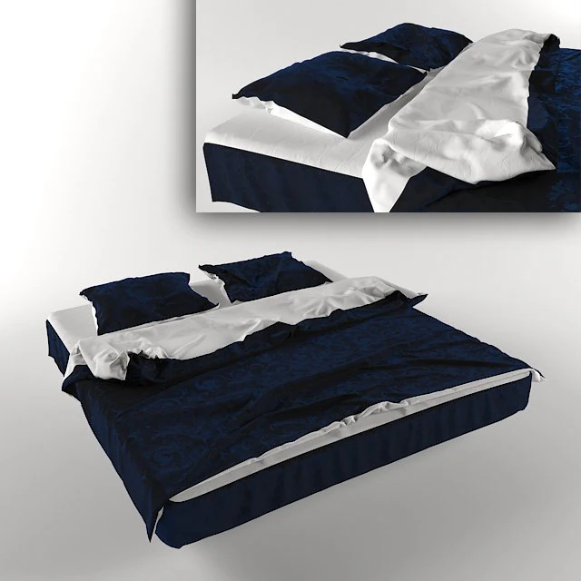 bed linen 3D Model .c4d .max .obj .3ds .fbx .stl .blend 