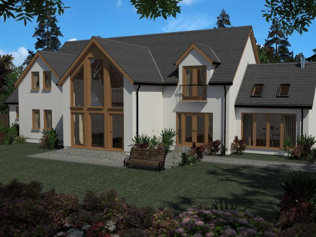 country house 02 3D Modell .c4d .max .obj .3ds .fbx .stl .blend 