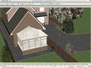 domestic house with conservatory 3Dモデル