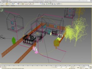 domestic house with conservatory 3Dモデル