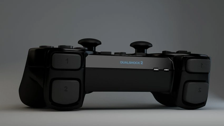 ps2 wireless controllers 3D Model .c4d .max .obj .3ds .fbx .stl .blend 