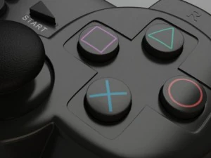 ps2 wireless controllers 3D Model