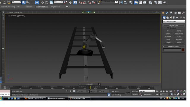 animated robot arm 3D 模型 .c4d .max .obj .3ds .fbx .stl .blend 