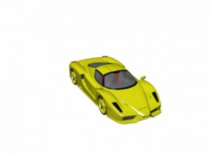 ferrari enzo yellow highpoly 3D Model