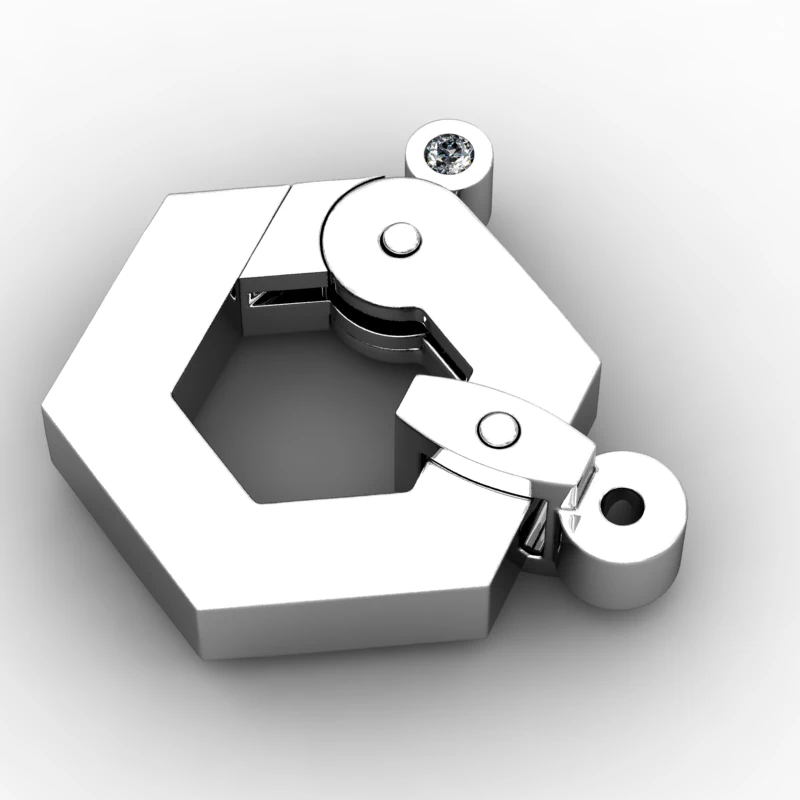 verrouiller le t&eacute;tra Modèles 3D en vedette .c4d .max .obj .3ds .fbx .stl .blend 