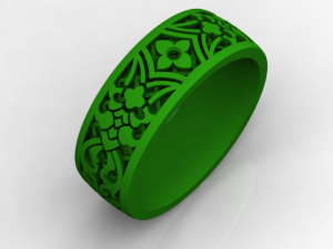 ring with enamel 3D 프린트 모델