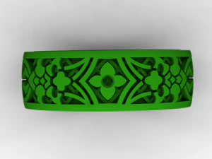 bague avec &eacute;mail Modèles 3D en vedette