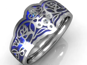 에나멜 반지 3D 프린트 모델