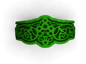 bague avec &eacute;mail Modèles 3D en vedette