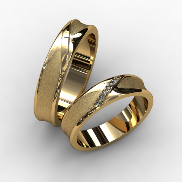 wedding rings 3D 프린트 모델 .c4d .max .obj .3ds .fbx .stl .blend 