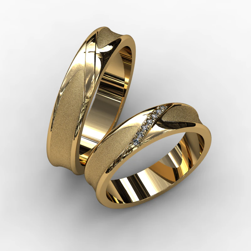 wedding rings 3D Print Model .c4d .max .obj .3ds .fbx .stl .blend 