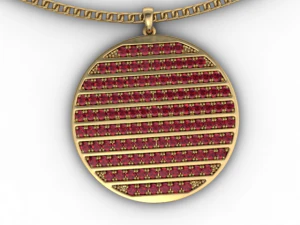 펜던트 3D 프린트 모델