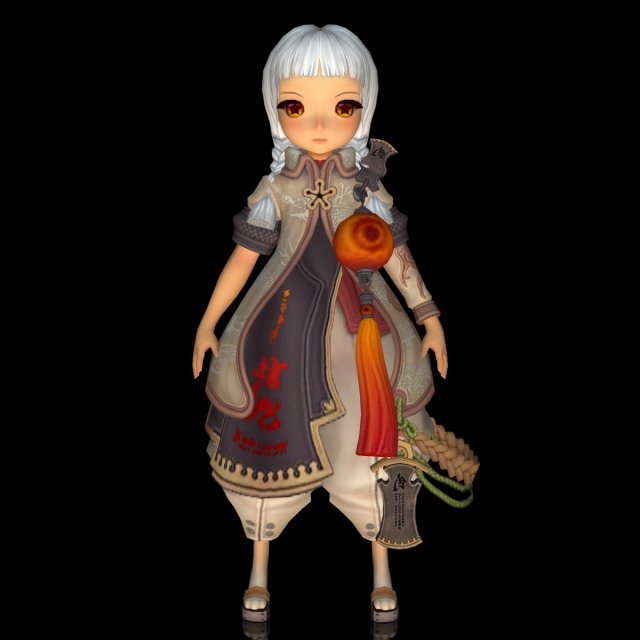 fantasy girl andi 3D 模型 .c4d .max .obj .3ds .fbx .stl .blend