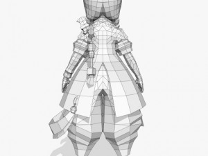 fantasy girl andi 3D 模型