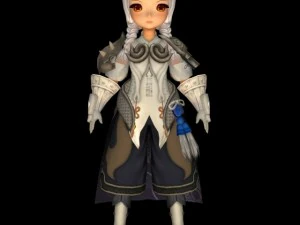 chica de fantas&iacute;a bendi Modelo 3D